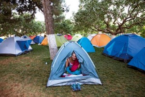 Katılımcılar, Batalhöyük’teki kamp yerinde konakladı.