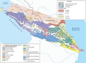 Atlas Kartografya Servisi / Kaynak: Artur Tsutsiyev, Atlas Etnopolitiçeskoy İstorii Kavkaza (1774-2004), Moskova, 2006